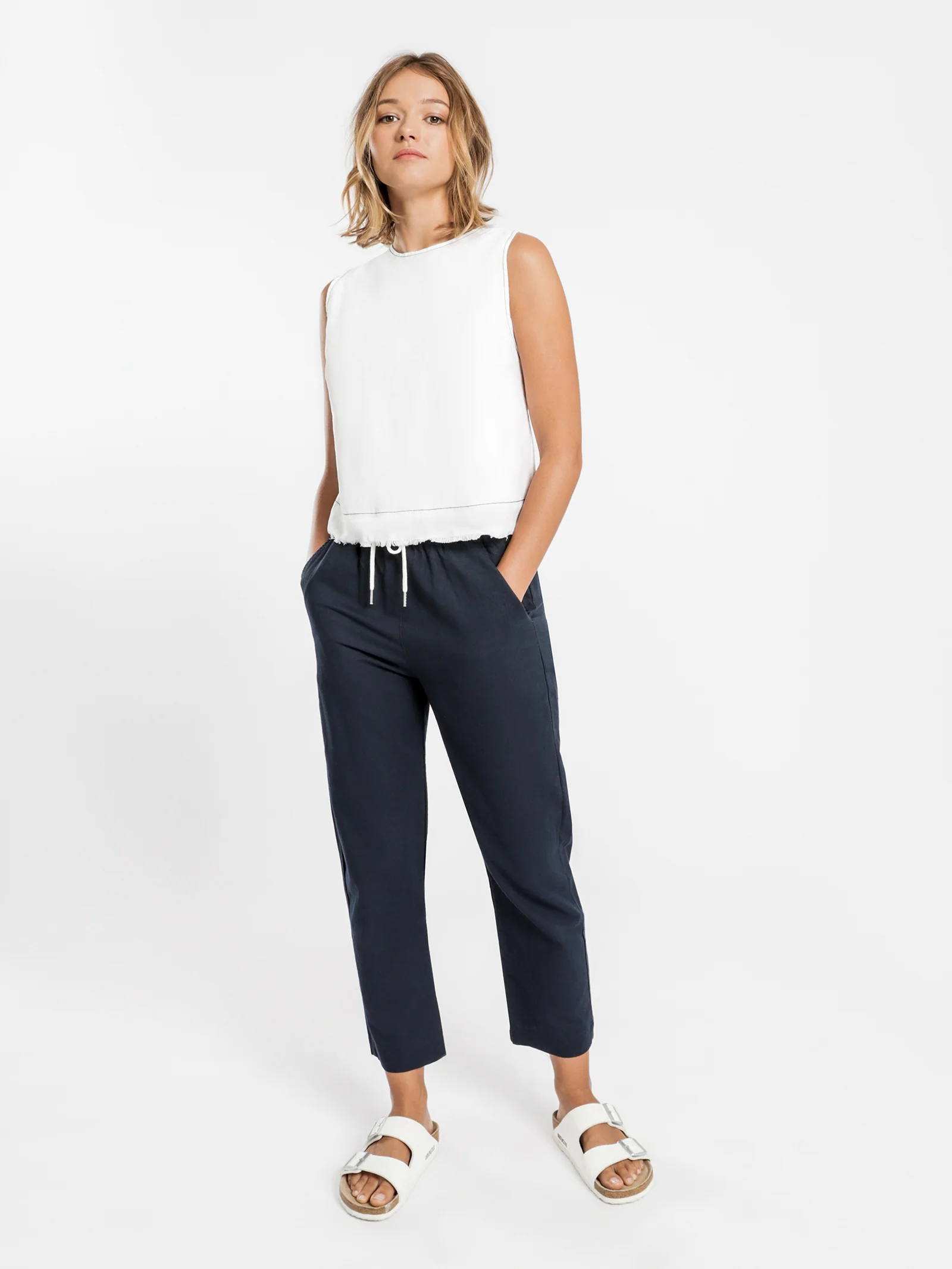 Grace Contrast Stitch Top