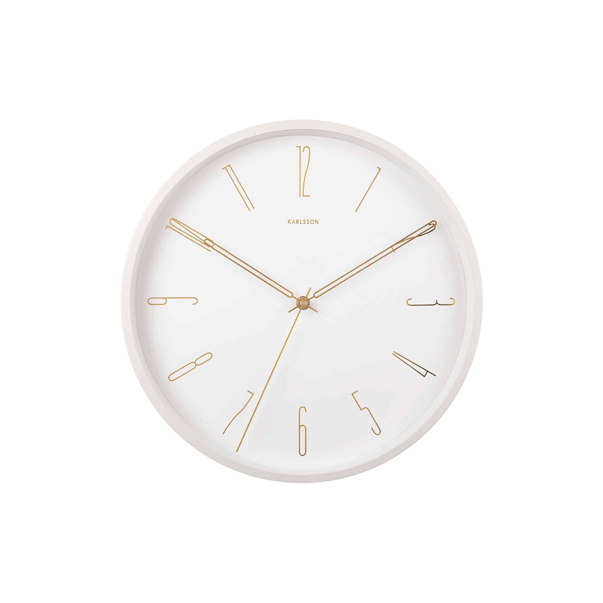 Karlsson wandklok Belle - wit - Ø35cm