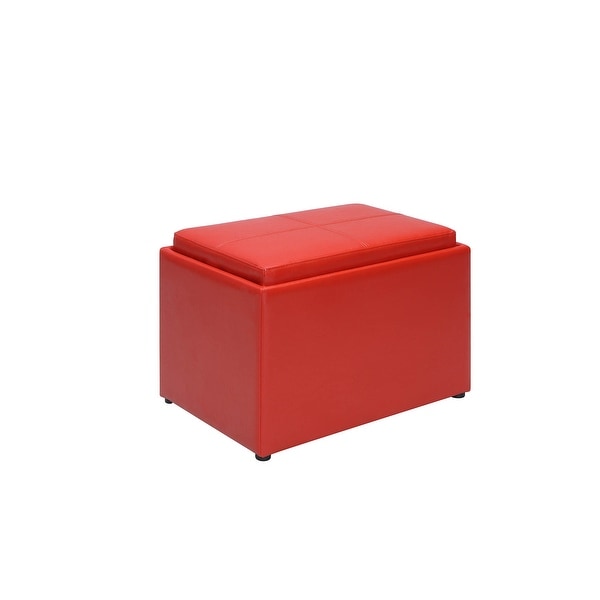 Porch & Den Claiborne Storage Ottoman with Reversible Tray
