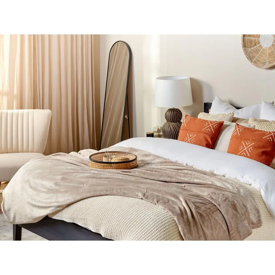 BAYBURT - Deken - Beige - 150 x 200 cm - Polyester
