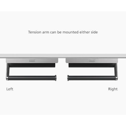 Joseph Joseph RollGrip Under Shelf Stainless Steel Kitchen Roll Holder
