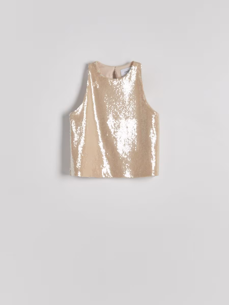 Sequin Jersey Top