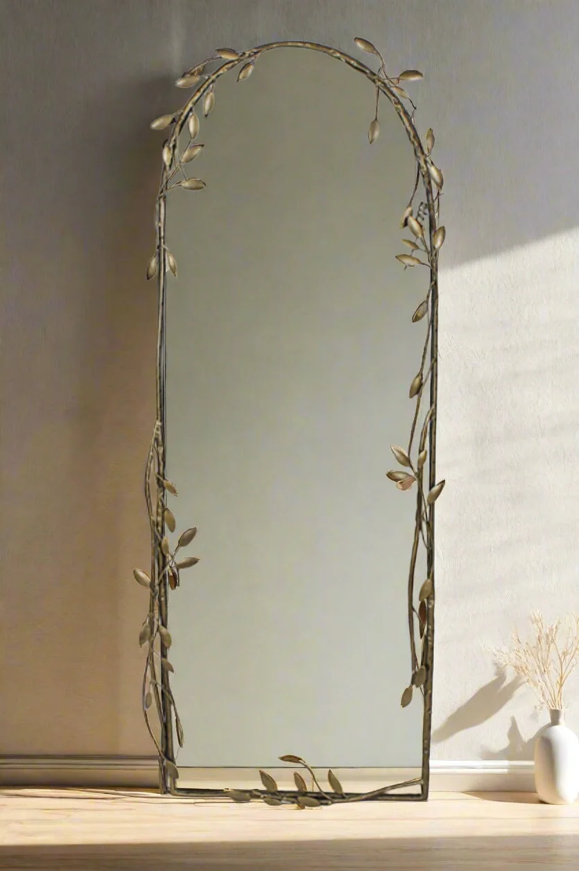 Eve Cheval Mirror in Gold Finish