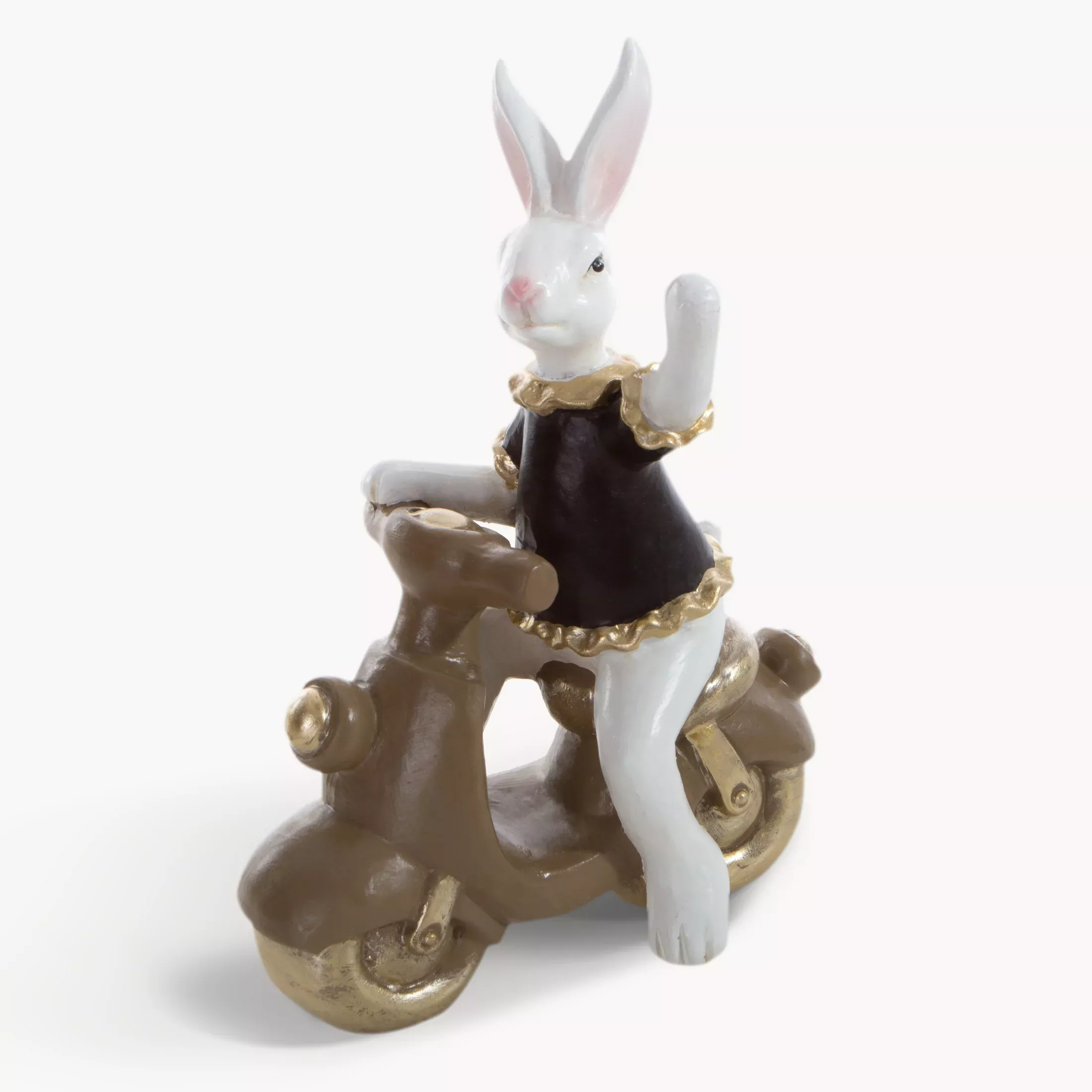Wielkanocna figurka zajączka na skuterku
