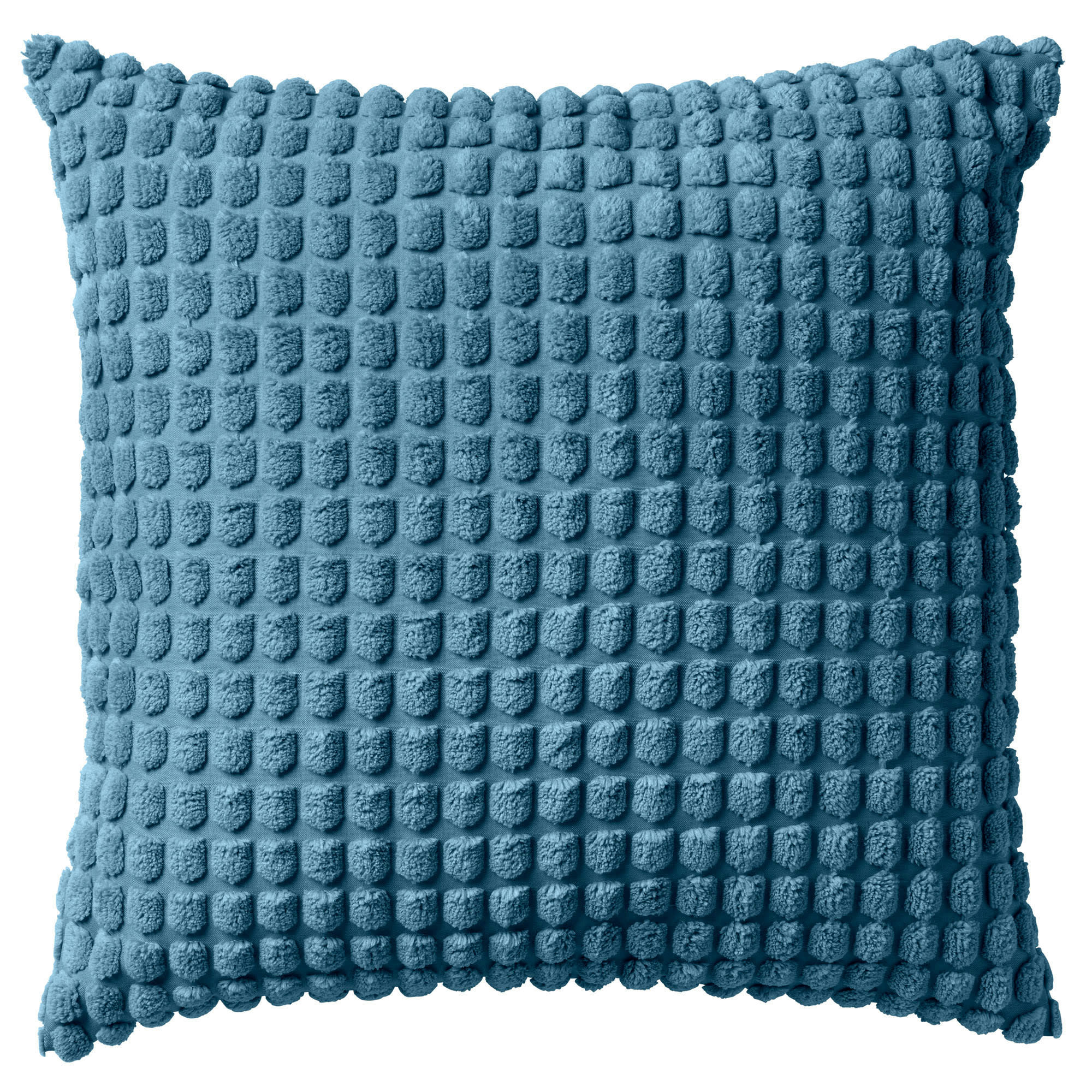 - Housse de coussin bleu en velours-45x45 cm uni