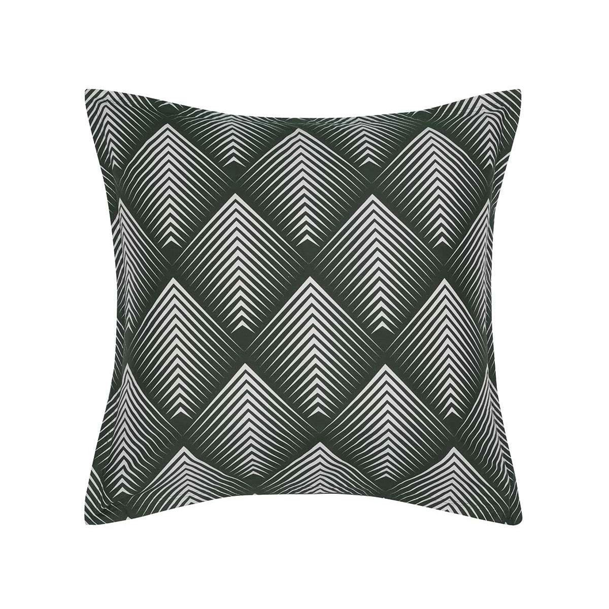 MONDELO - 2 taies d'oreillers en percale de coton  eucalyptus 65x65 cm