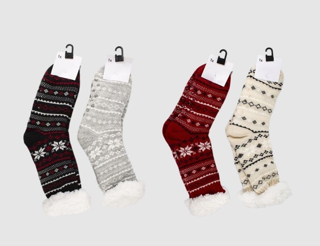 Kuschelsocken Sherpa Bunt