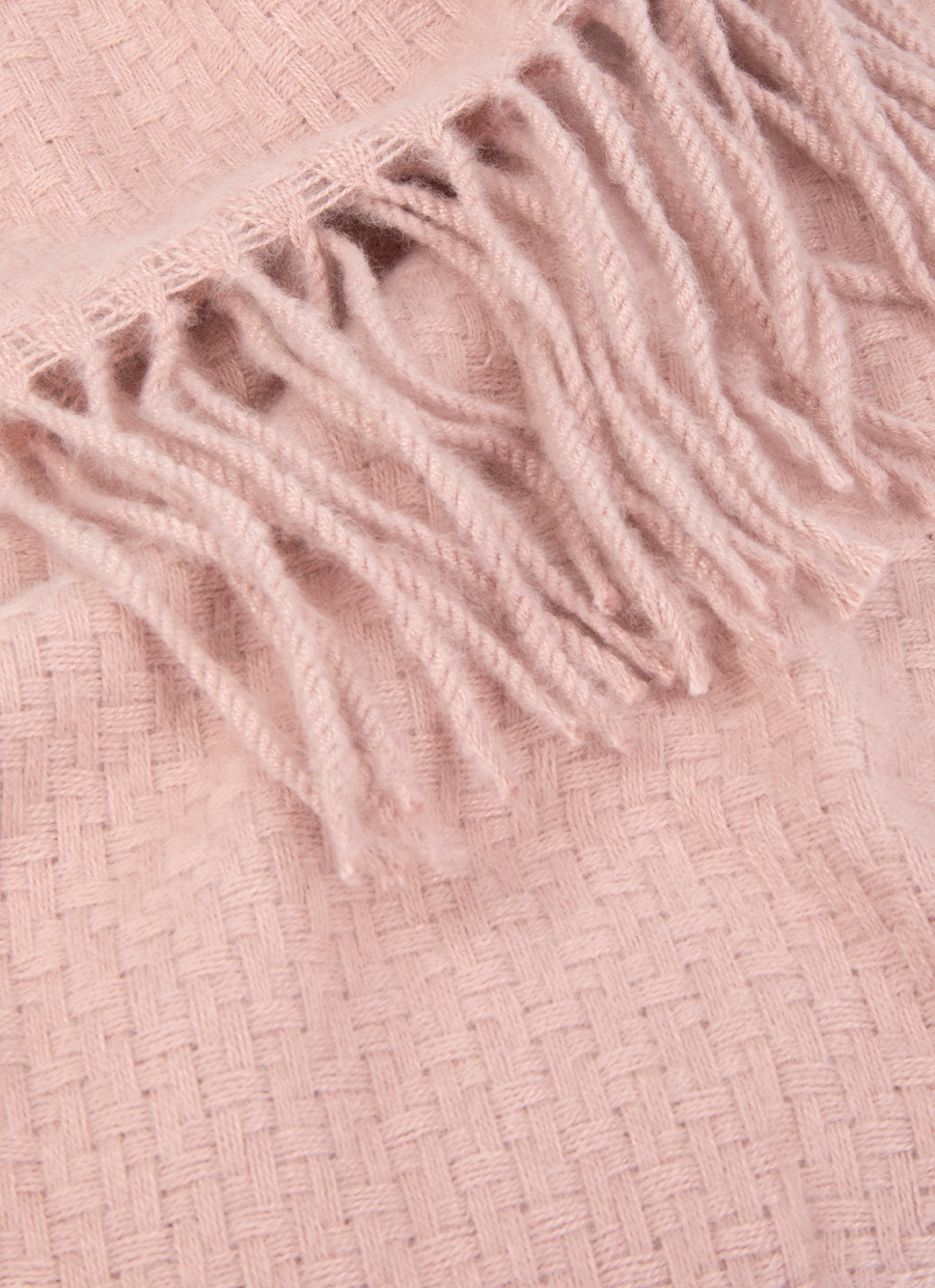 PLAID TISSÉ UNI RIVAGE ROSE
