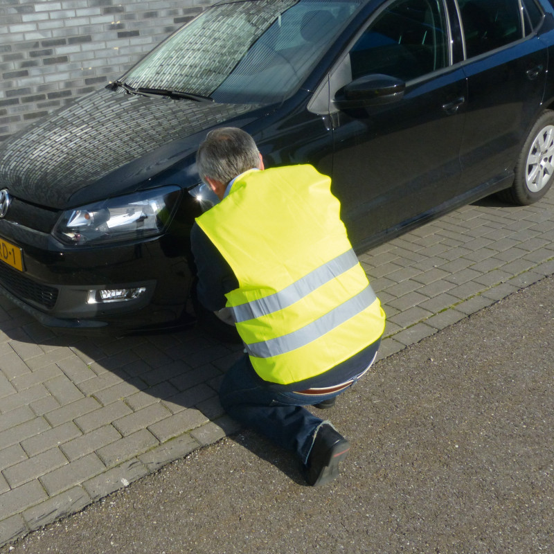 Gilet de sécurité réfléchissant jaune pour adulte