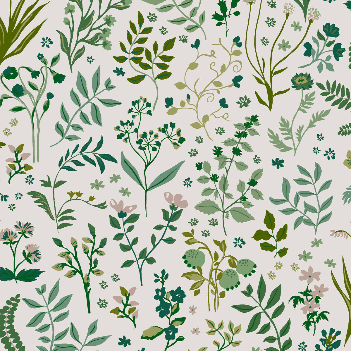 Joules Vliesbehang - Holcombe Floral Cream - 1005x52
