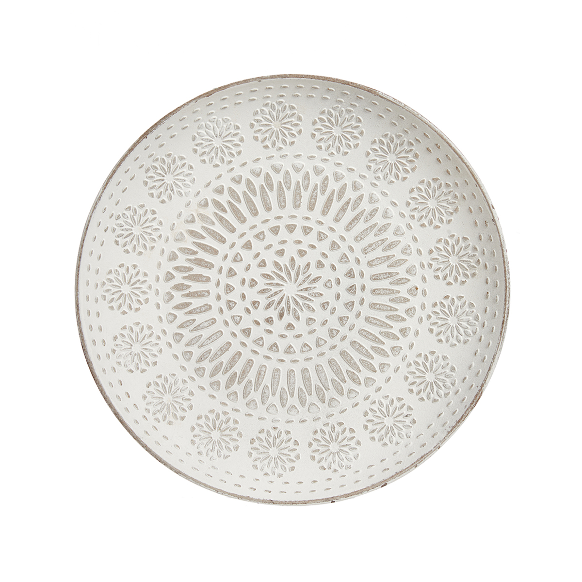 Centro de mesa branco em mdf