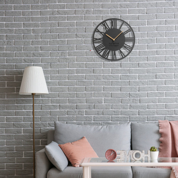 Zegar ścienny Loft Piccolo 30cm czarny