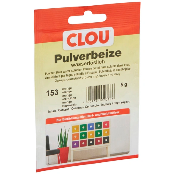 Holzbeize, 5 g, geruchsarm, wasserlöslich, orange