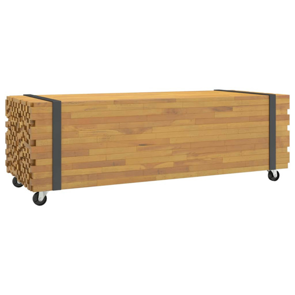 Stolik Kawowy Ława Stół Drewniany 110x45x35 Kółka Do Salonu Do Pokoju
