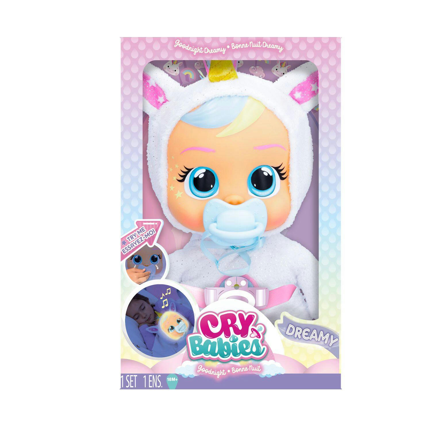 Cry Babies Goodnight Dreamy Interactive Doll, Ages 18 Months+