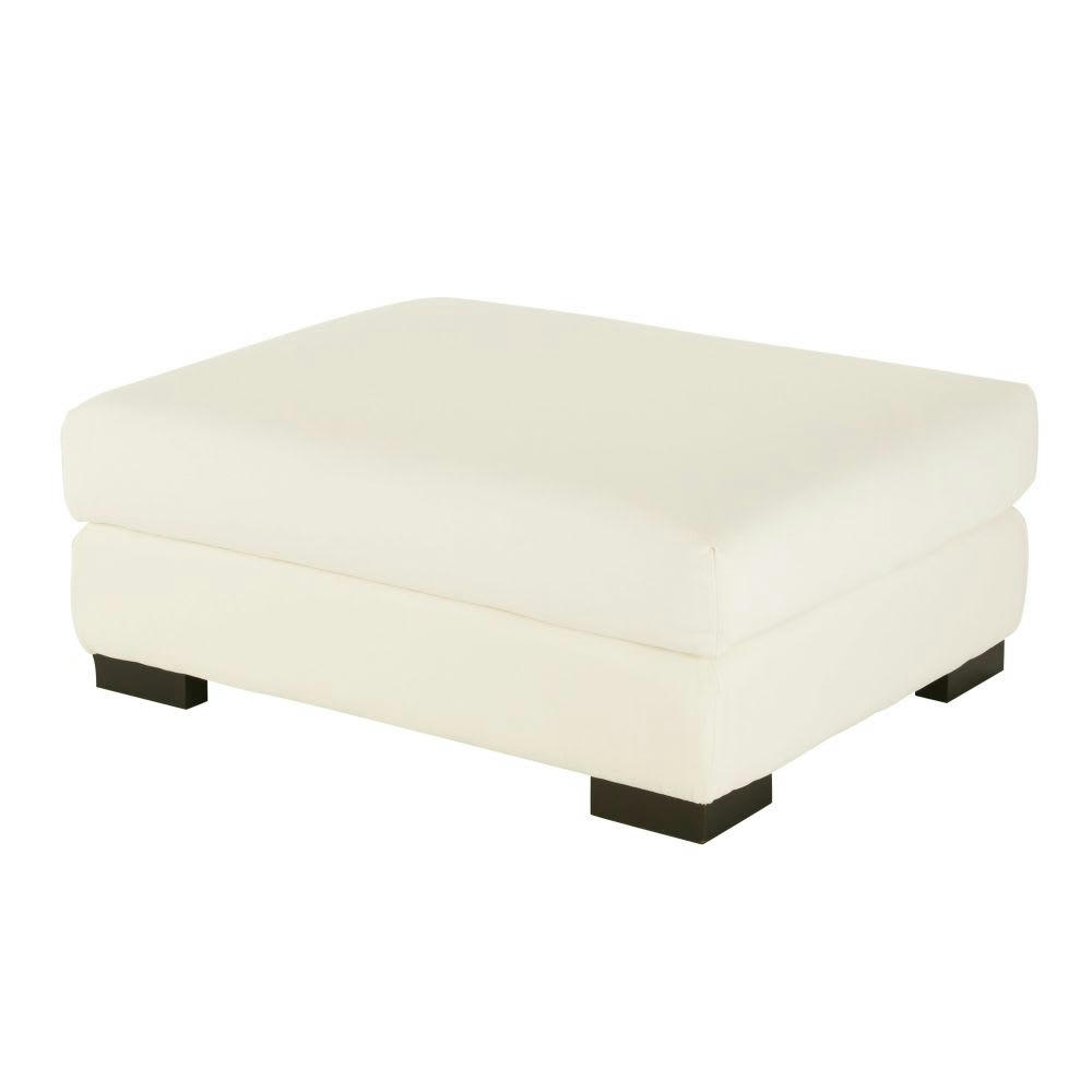 Terence - Pouf pour canapé modulable ivoire