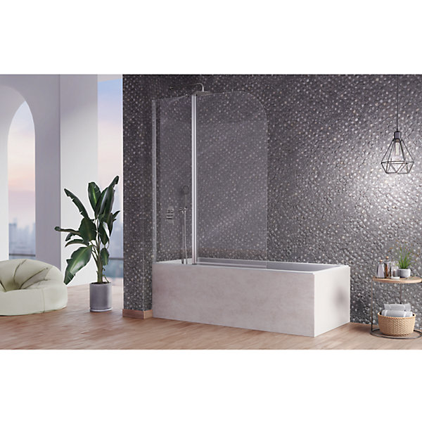 Pare-baignoire fixe et pivotant RITA 120 x 150 cm