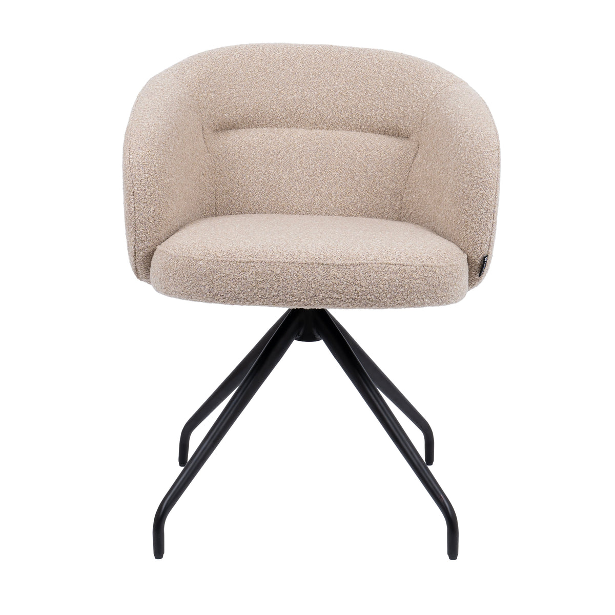 HelloChair eetkamerstoel HC06 Suskin - spinpoot black - cloud beige