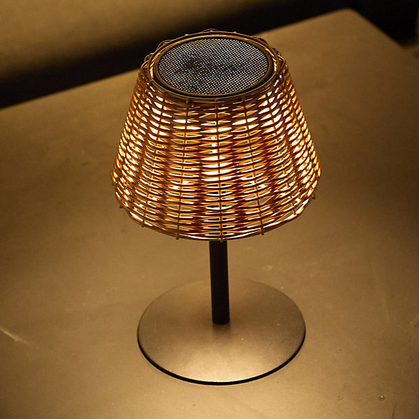Lampe de table solaire AMIRA SOLAR polyrotin H25cm