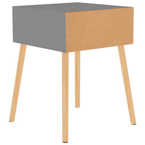 NNEVL Bedside Cabinets 2 pcs Grey 40x40x56 cm Chipboard