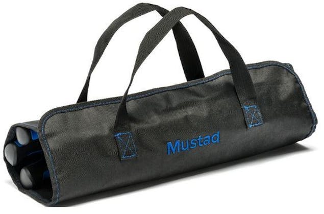 Mustad Fish Filleting Kit - 3 x Fishing Knives,Knife Sharpener in Roll Up Bag