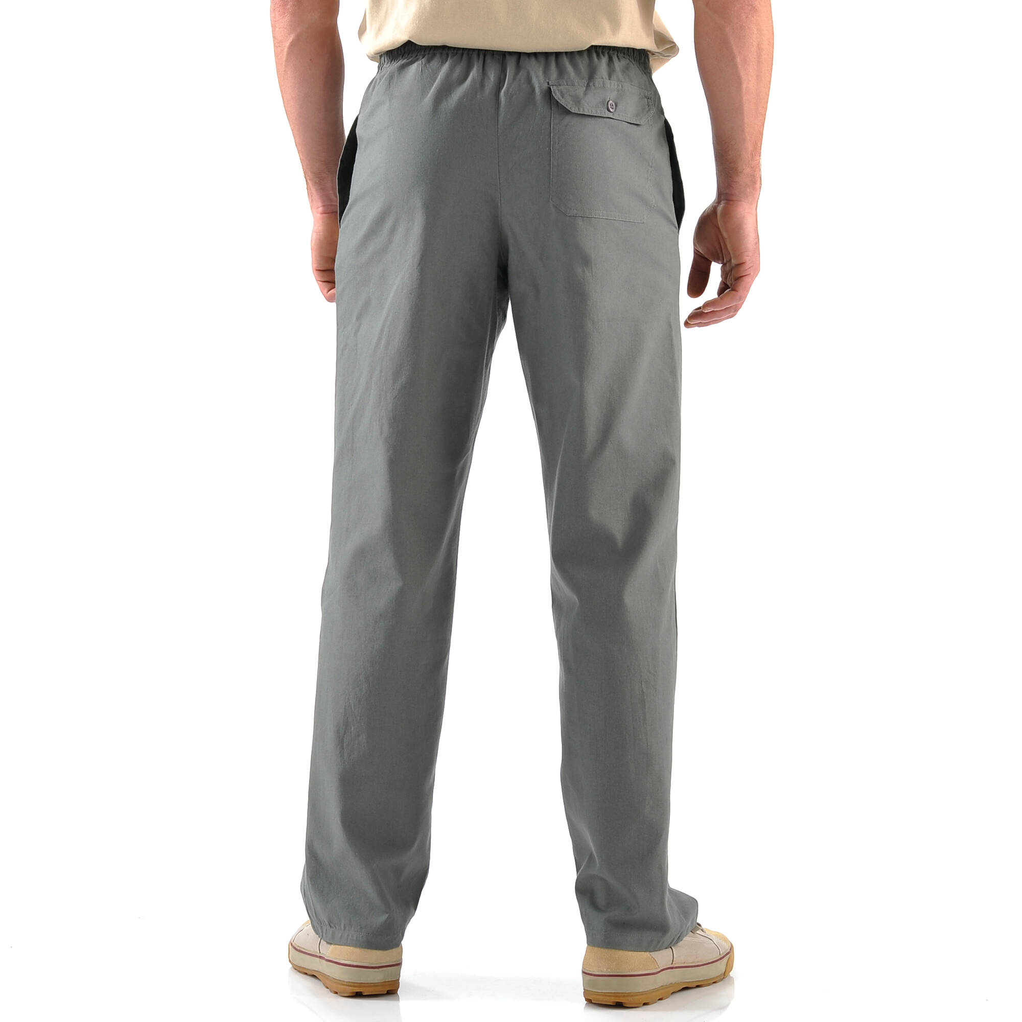 Pantalon toile ceinture élastiquée