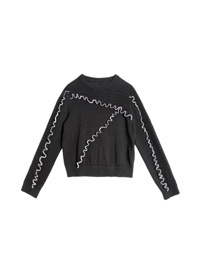 Contrast Babylock Sweater - 246E