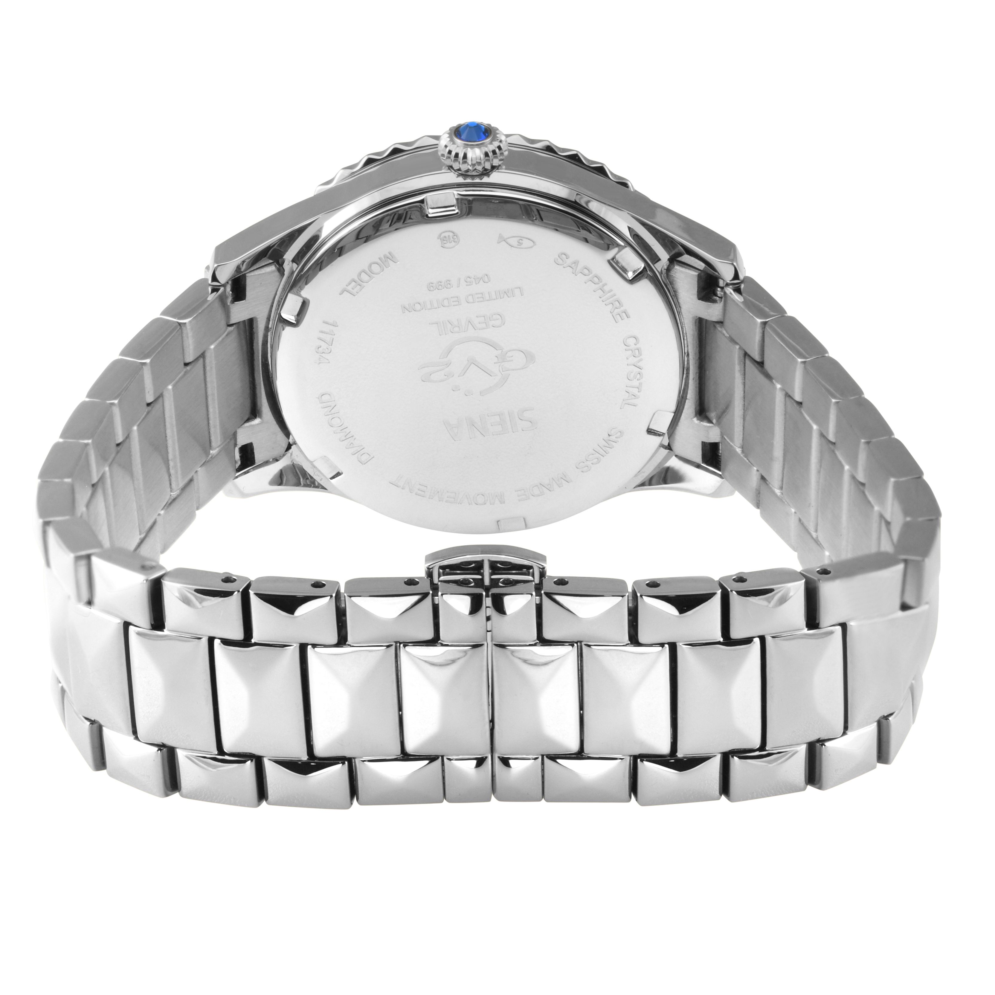 GV2 Siena, Swiss Quartz Watch, White MOP Dial, 316L Stainless Steel, and Sapphire Crystal