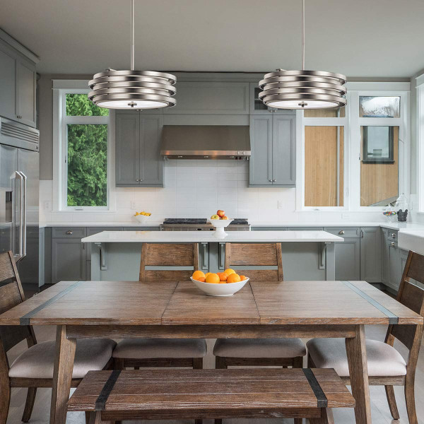 Lampa wisząca szczotkowany nikiel Roswell 3xE27x100W Kichler