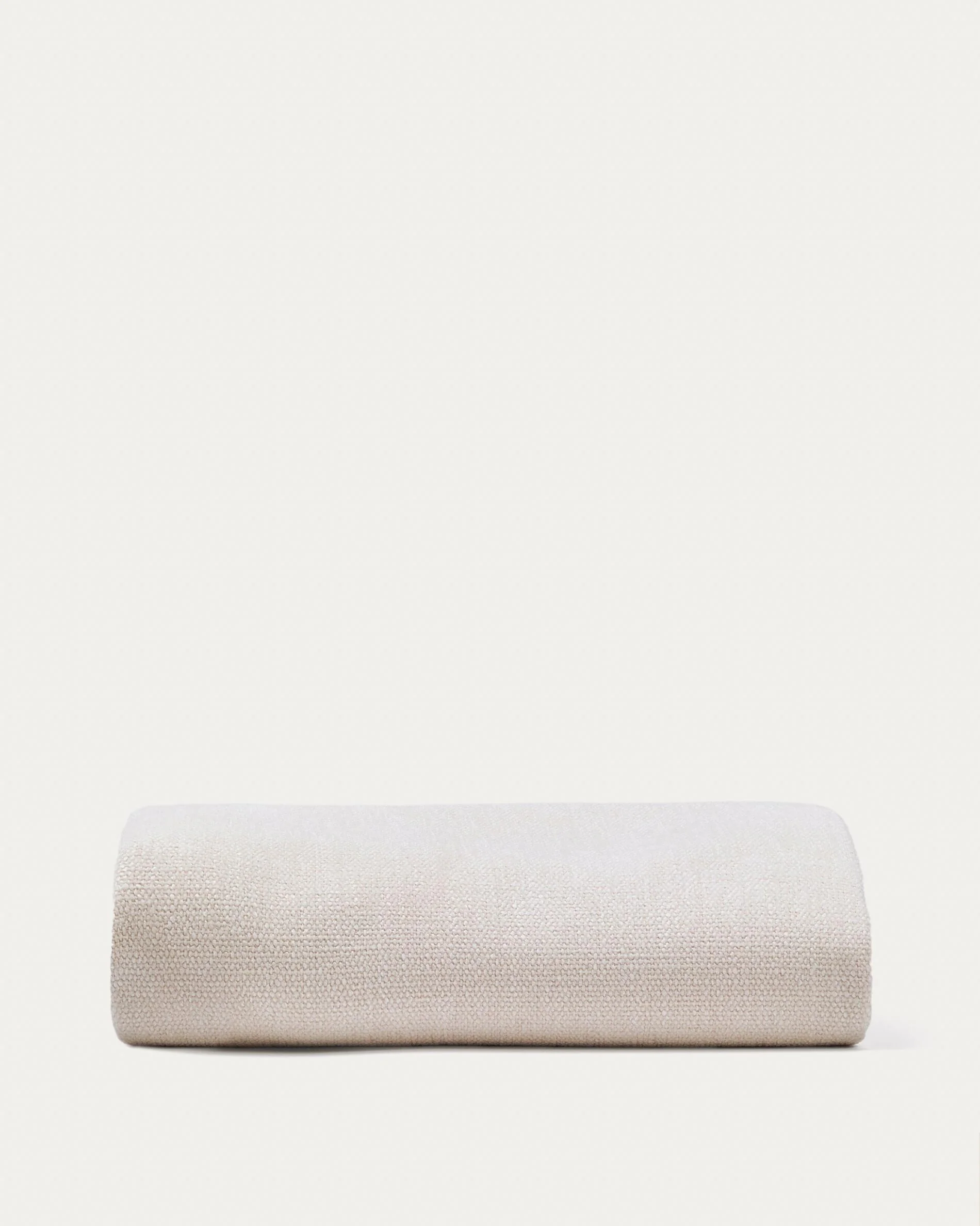 Jaira base cover in white chenille for 150 x 190cm bed