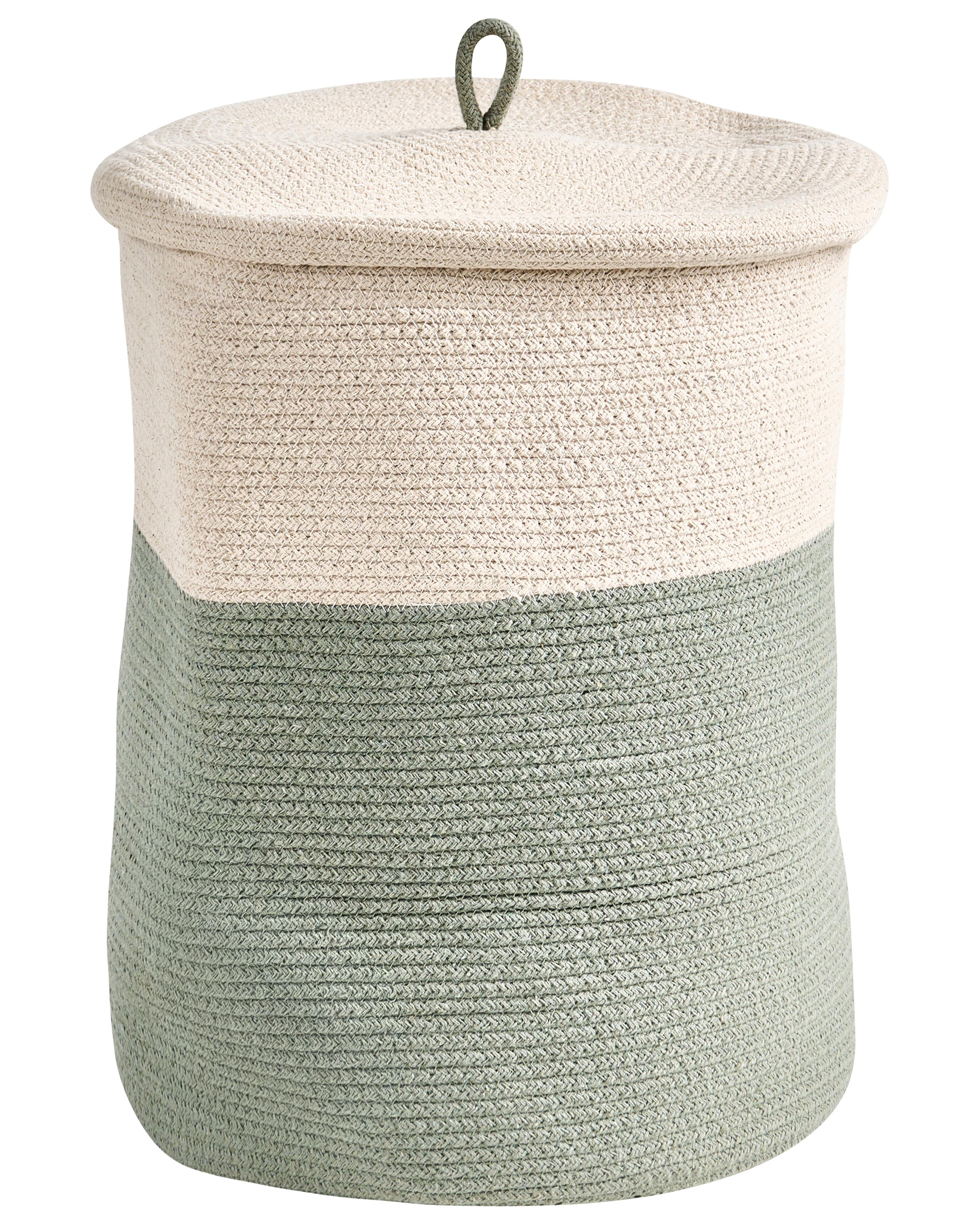 Basket SILOPI Cotton Light Beige/ Green
