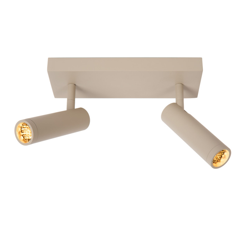 Spot Grado taupe GU10 2 x 8 W LUCIDE