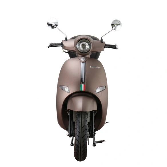Motorroller »Cappucino«, 125 ccm, 85 km/h, EURO 5 , mattbraun, inkl. Topcase
