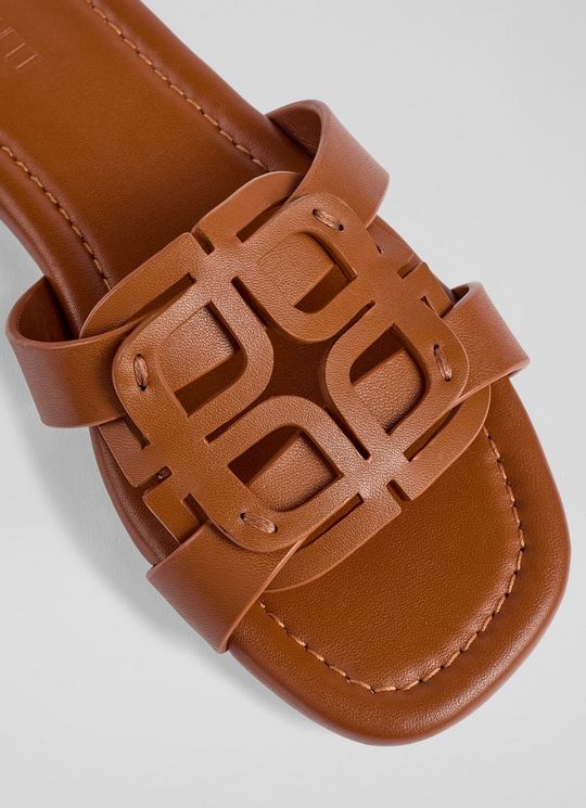 Casper Tan Leather Flats