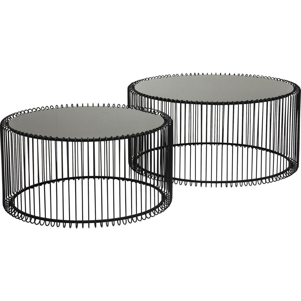 Kare Design Salontafel Wire Zwart (2/Set)