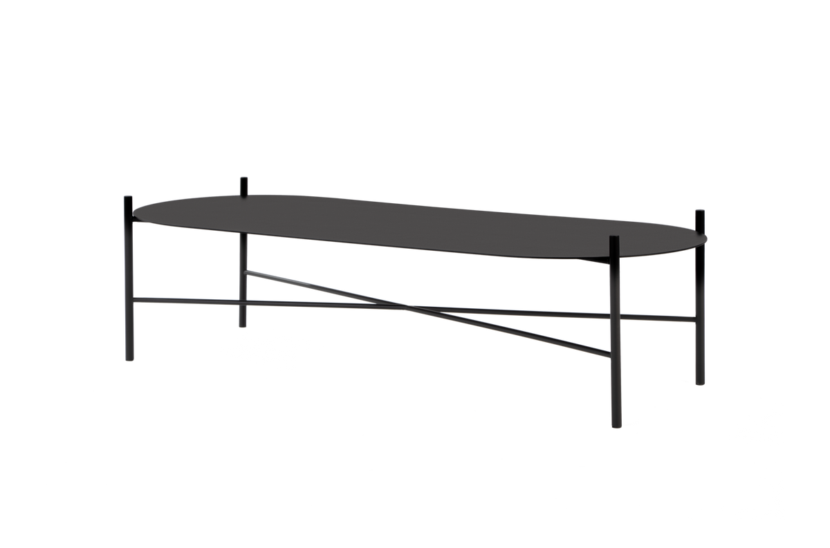 noo.ma TOGLAN Salontafel - Vulcano Black Steel