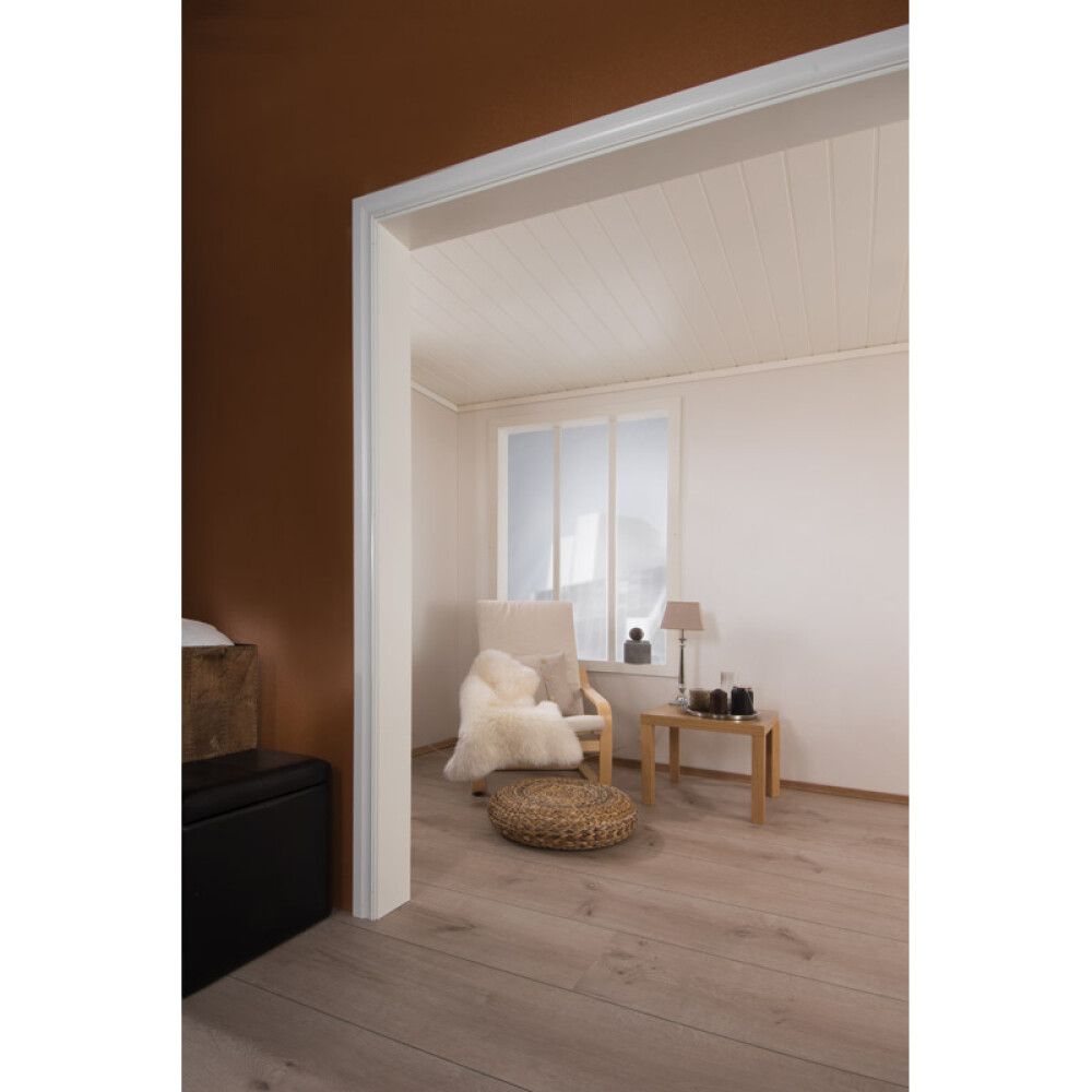 VEGG- & TAKPANEL HVIT PENSELMALT 2420X200X11MM 4STK/PK