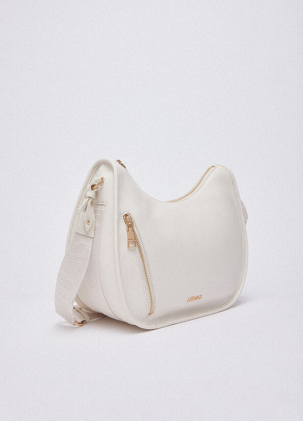 Borsa hobo media con zip