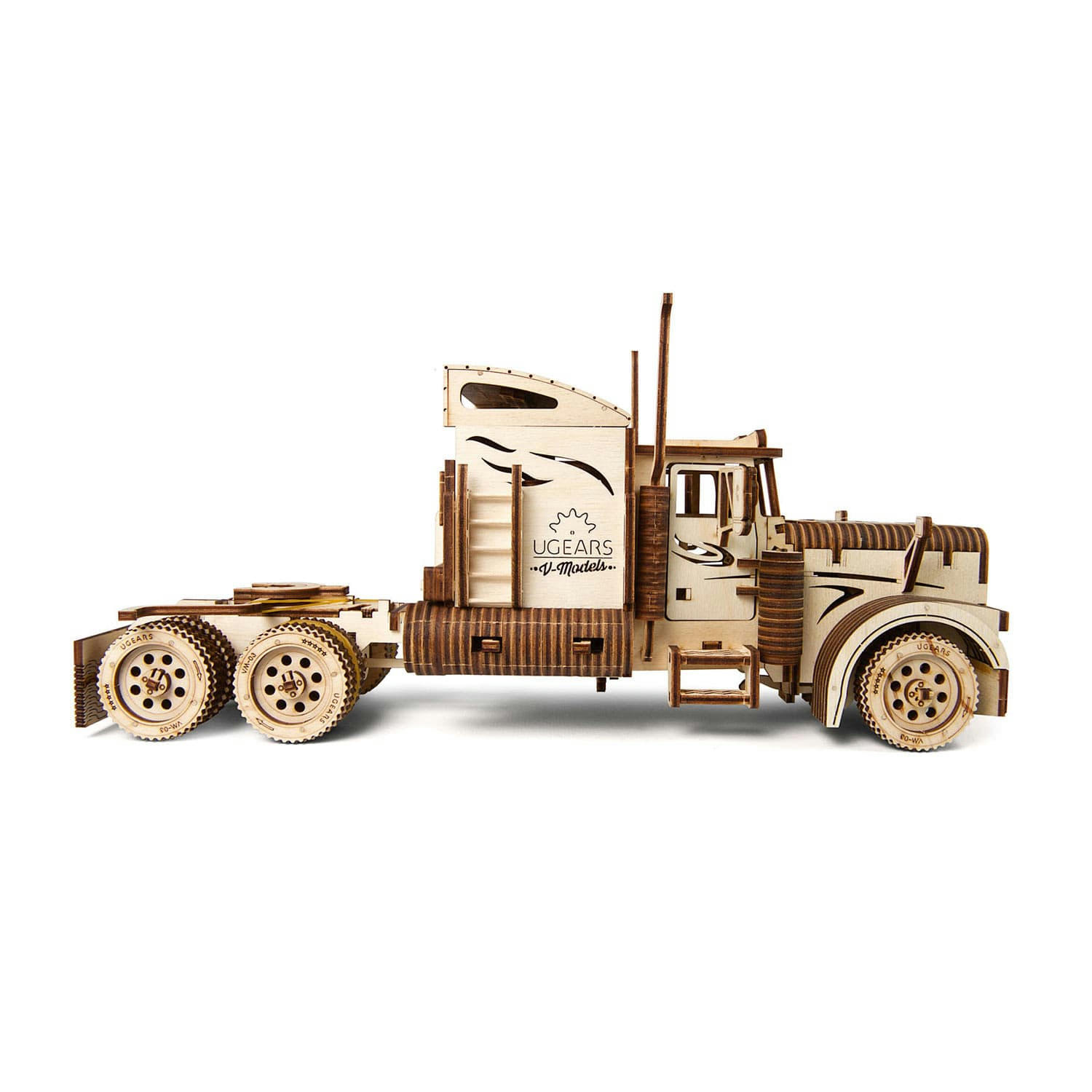 - Maquette En Bois 3D - Camion Poids-Lourd 38 Cm