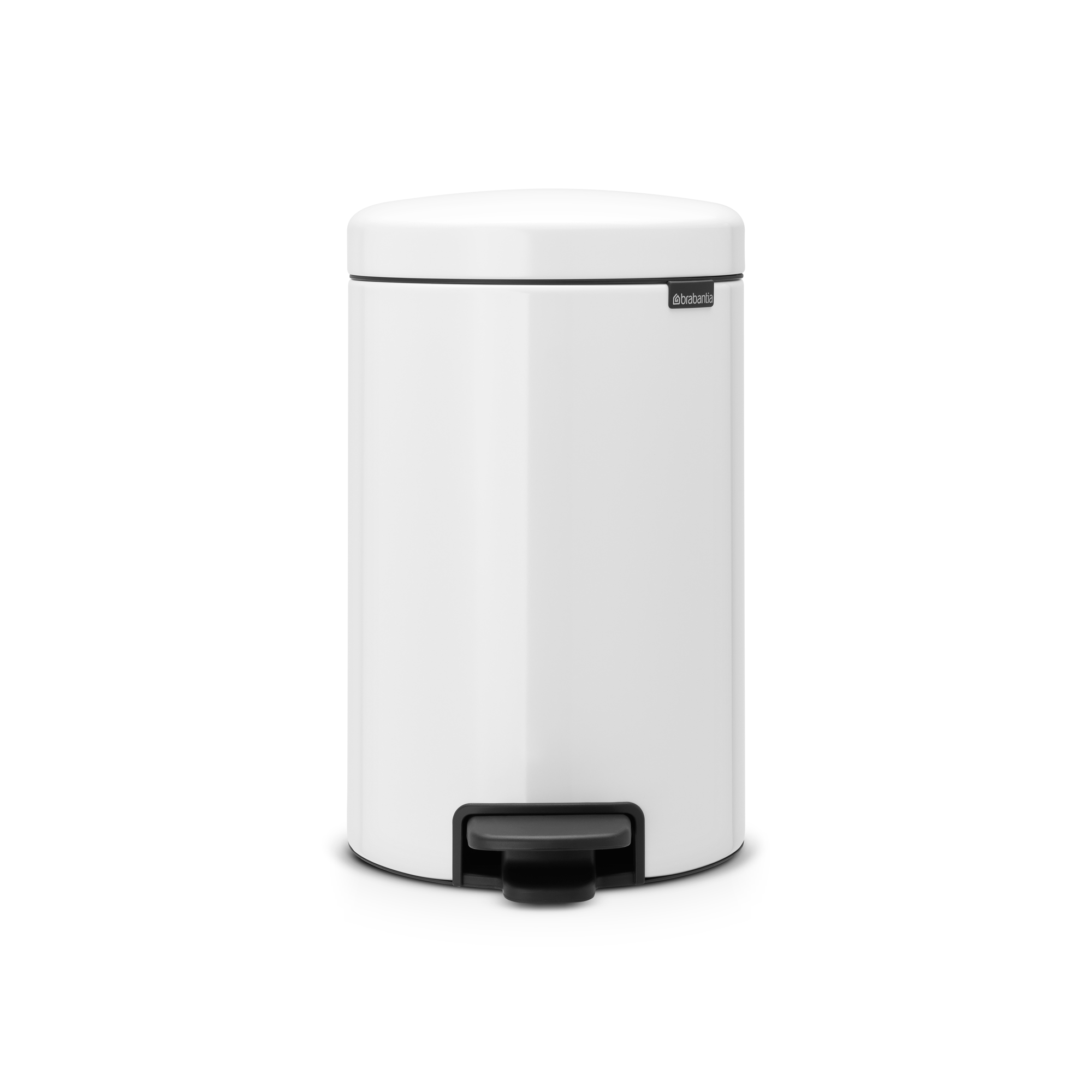 Brabantia NewIcon Pedaalemmer, 12 liter, metalen binnenemmer - White