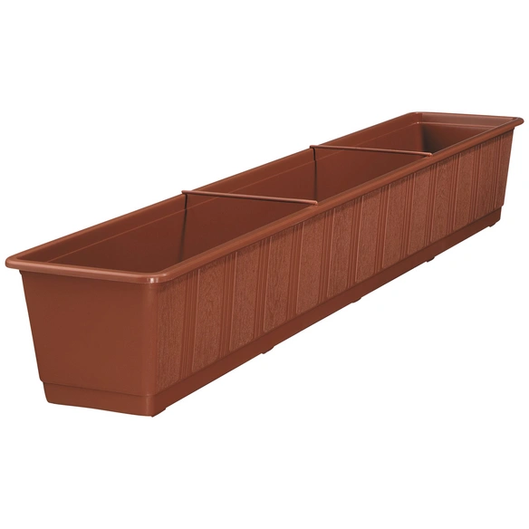 Blumenkasten »Standard«, Polypropylen (PP), terrakottafarben, rechteckig