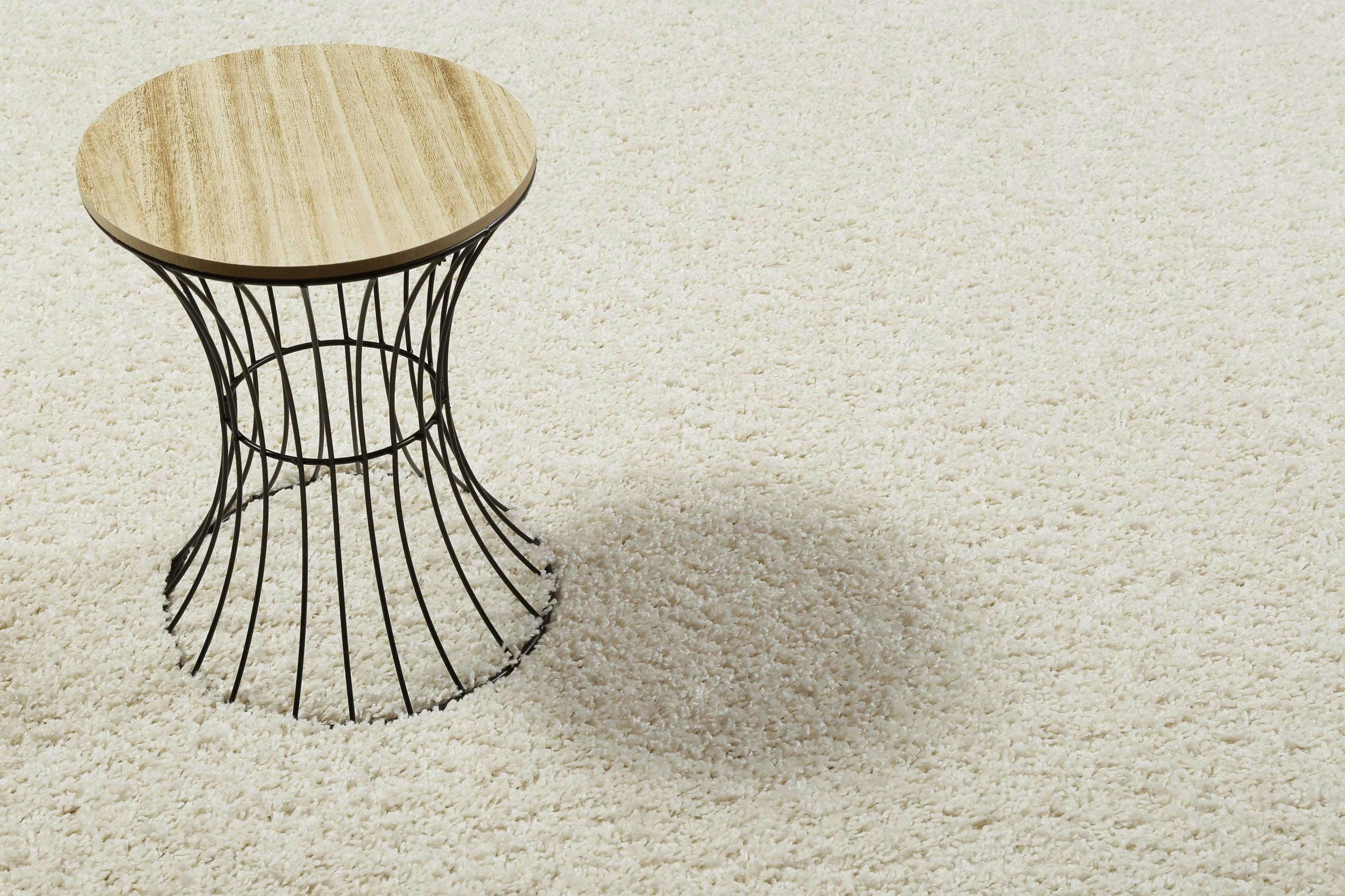 #WHISPER SHAG - Tapis poils longs effet bouclette blanc crème 80x150