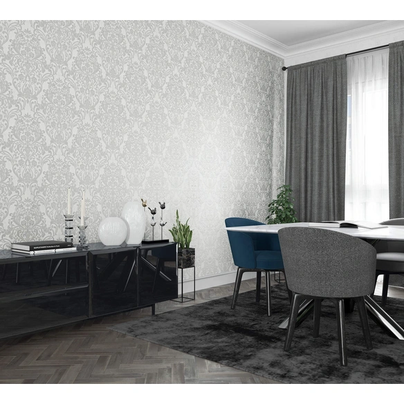 Vliestapete(BxL): 0,53 x 10,05 m, grau