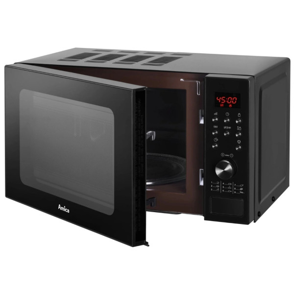 Kuchenka mikrofalowa wolnostojąca Amica AMGF20E1GB czarna 700W 20L