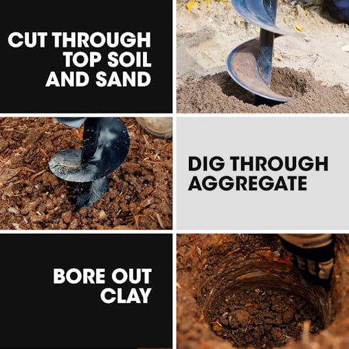 NNEMB 1500W Electric Post Hole Auger Digger