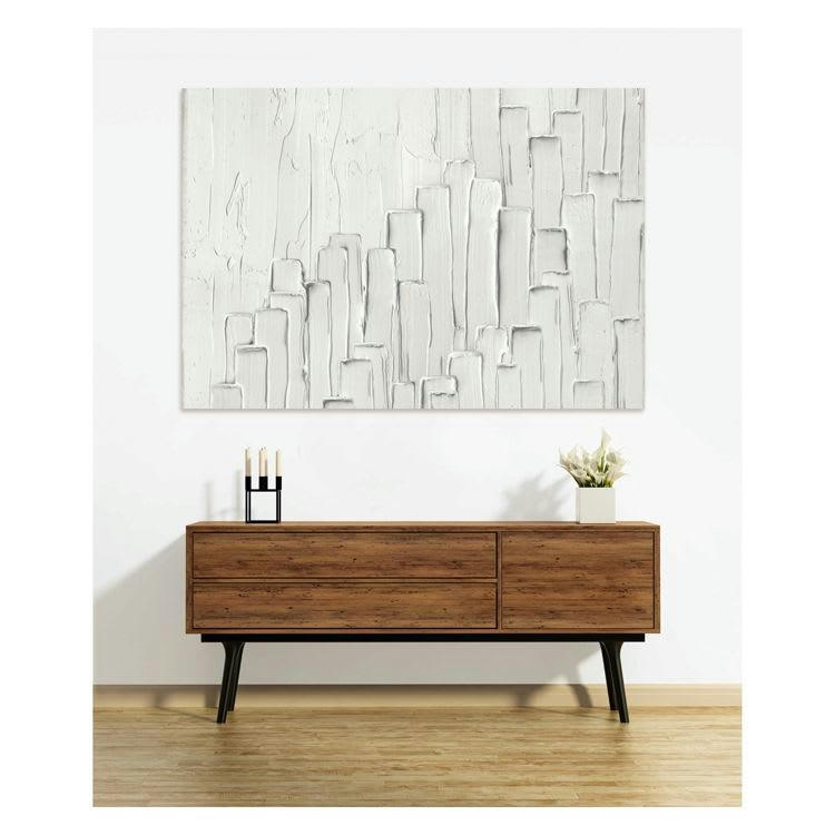 BIANCA - Tableau en verre acrylique 130x90 cm