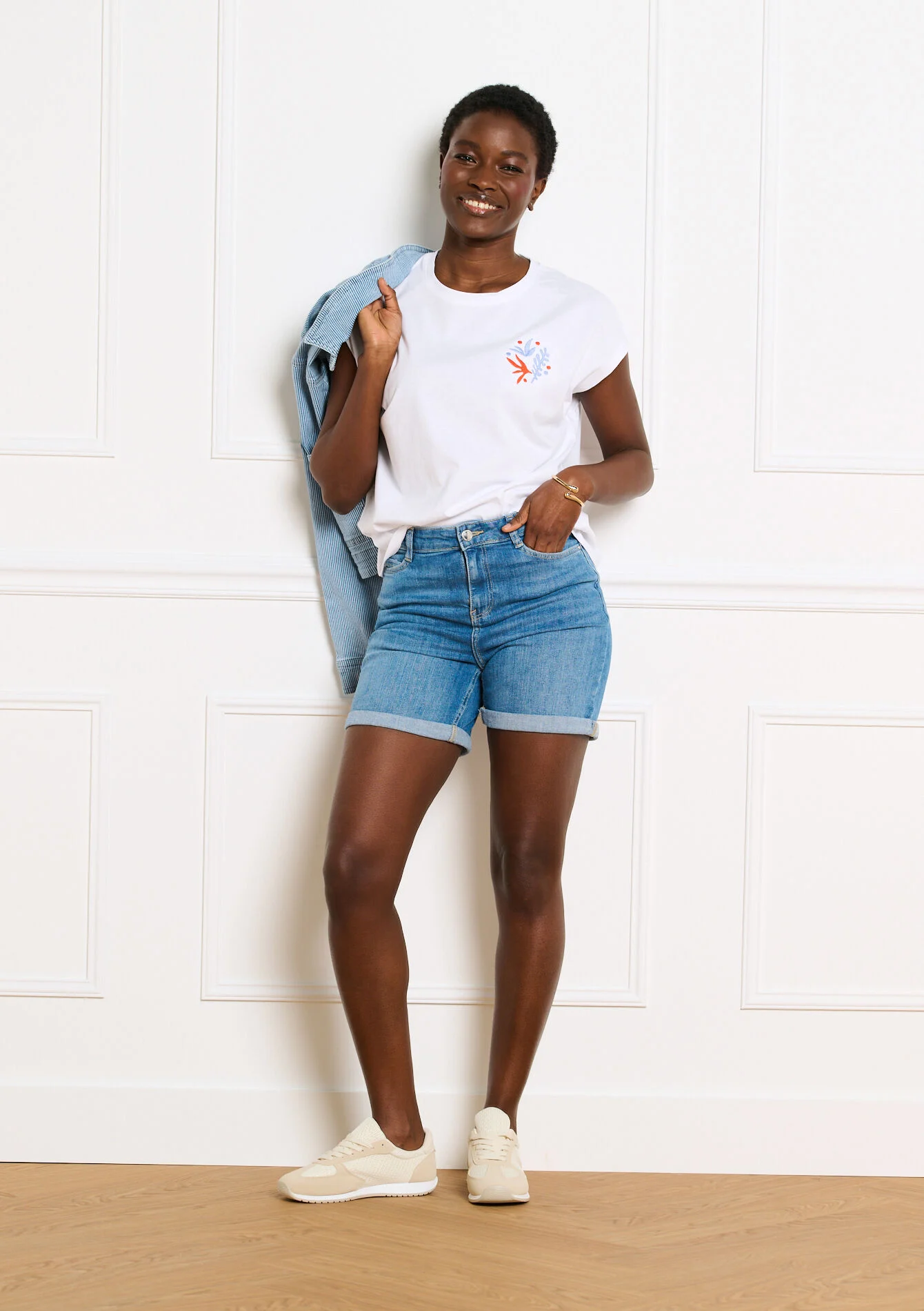 T-shirt met zomerprint