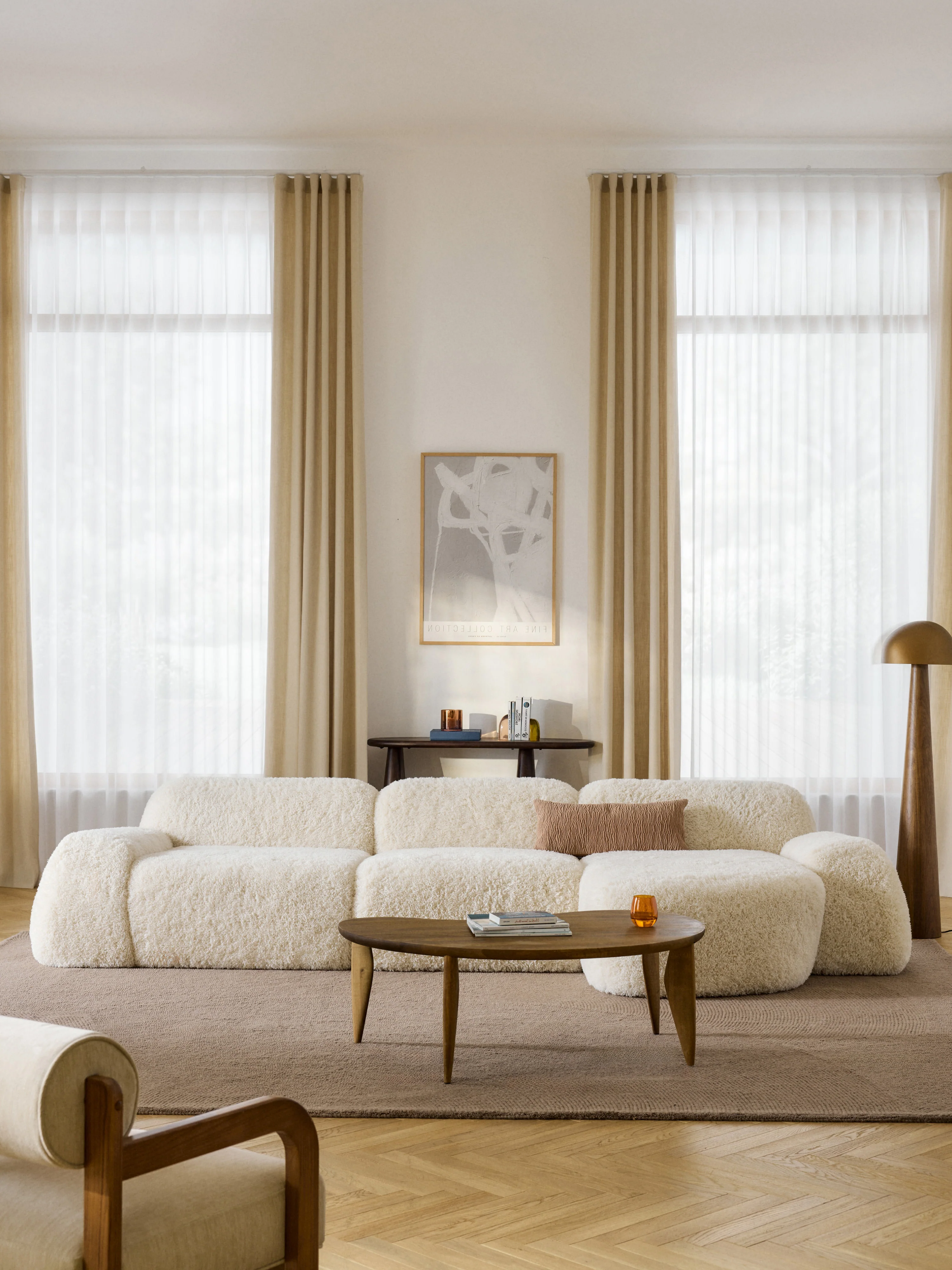 Modulares Teddy-Ecksofa Wolke (4-Sitzer)