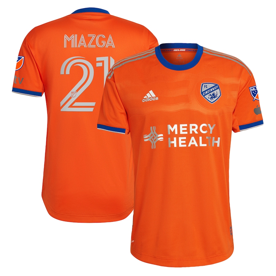 Matt Miazga FC Cincinnati adidas 2023 Juncta Juvant Kit Authentic Player Jersey - Orange