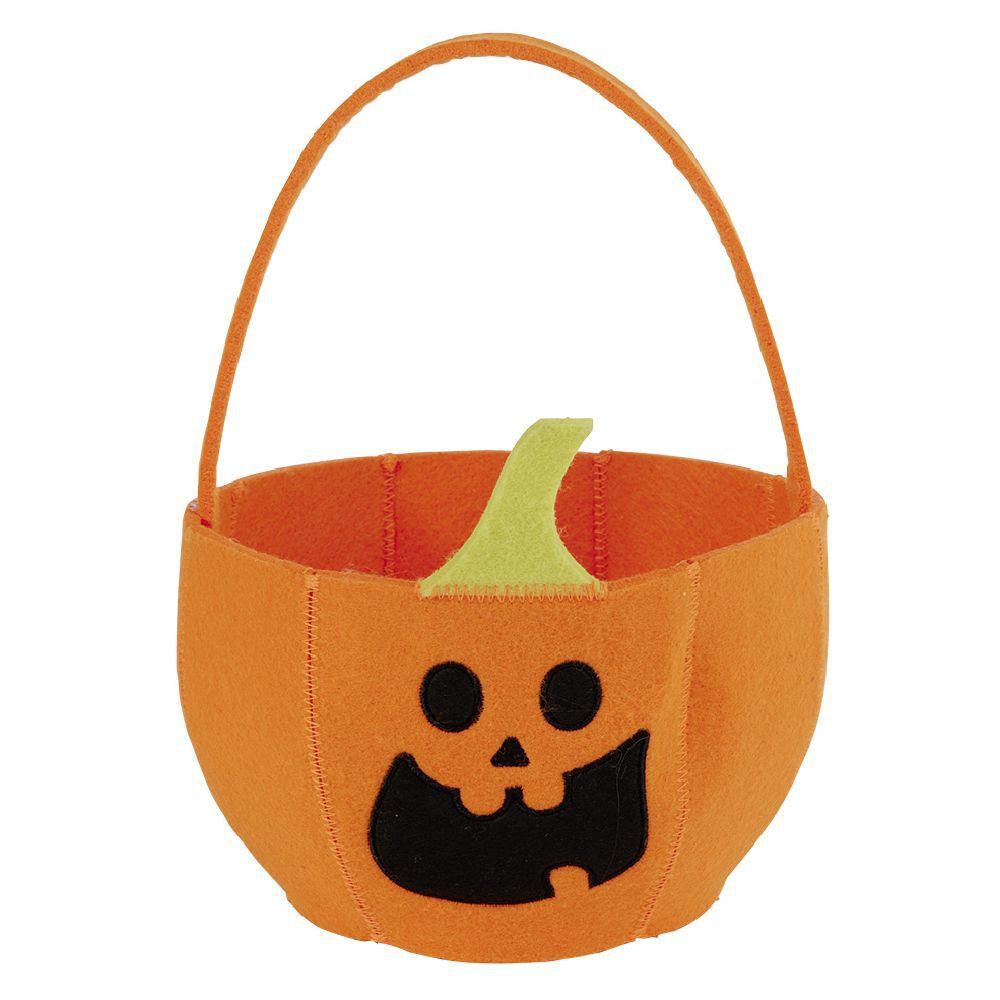 Sac à bonbons Halloween citrouille orange 35xH58cm